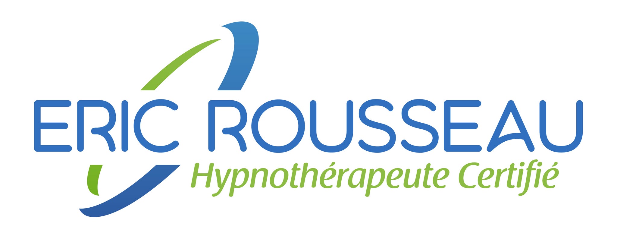 Identité bleu et vert du site Éric Rousseau, Hypnothérapeute certifié